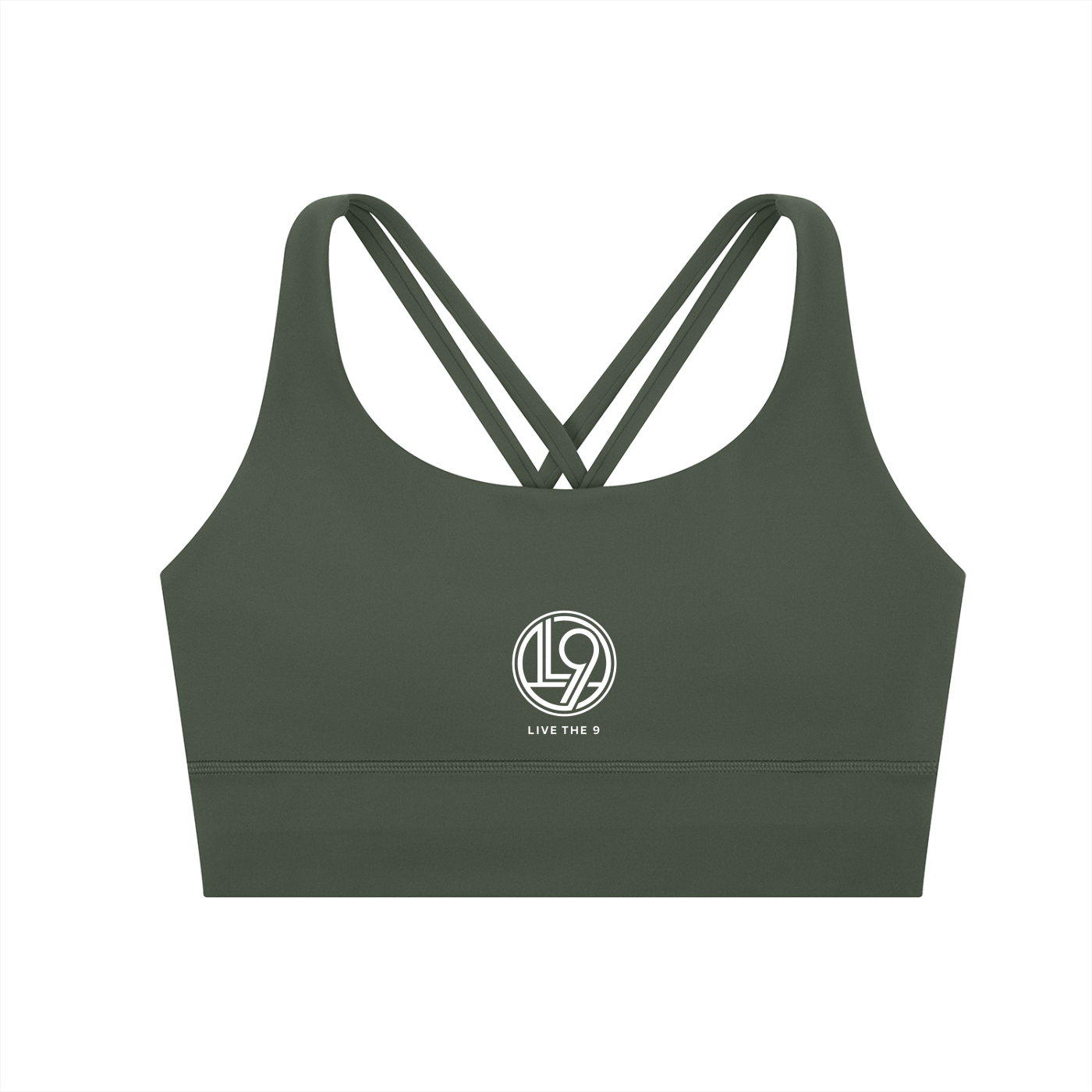 Strappy Criss-Cross Sports Bra (peace)