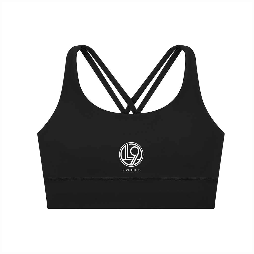 Strappy Criss-Cross Sports Bra (Love)