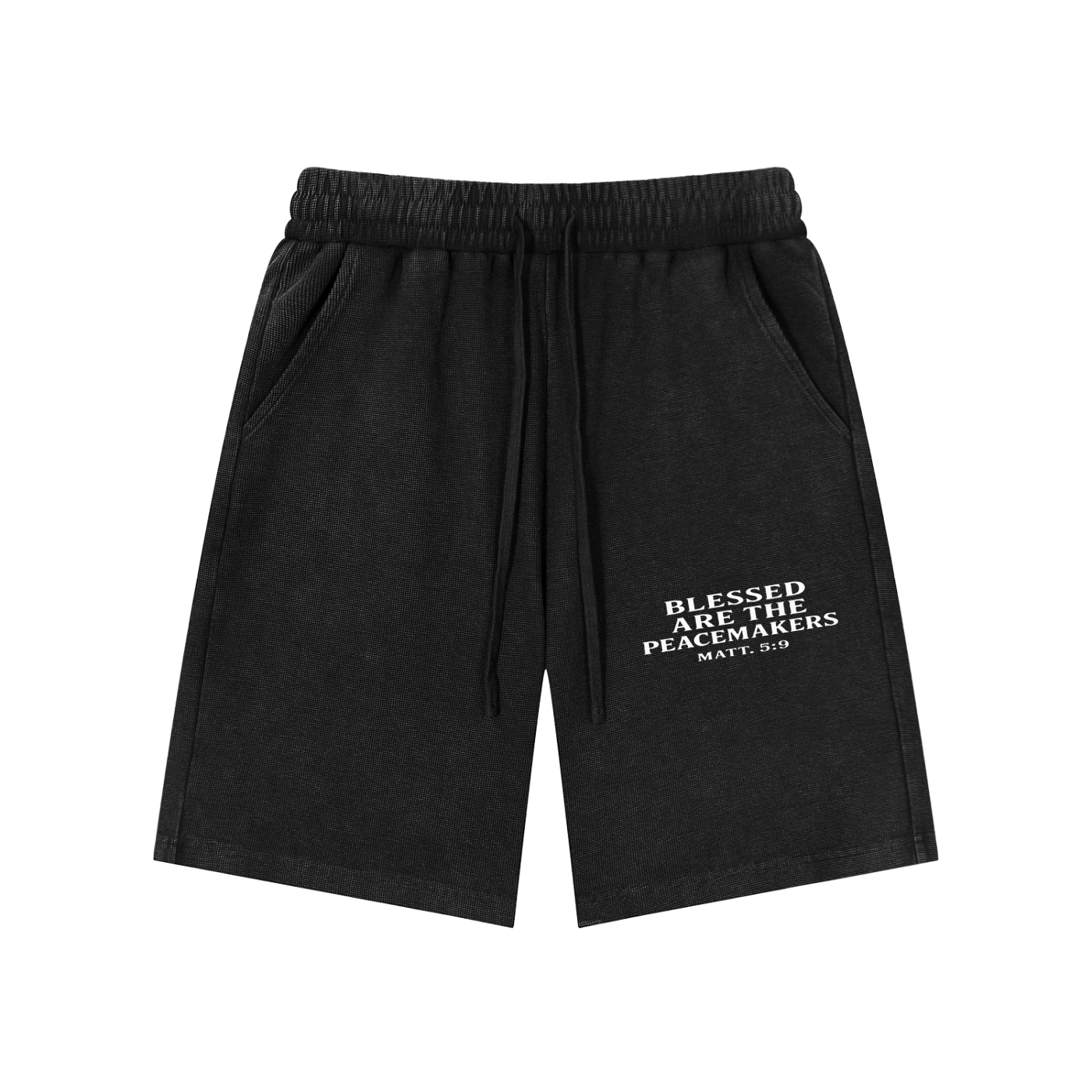Mineral Wash Waffle Knit Shorts