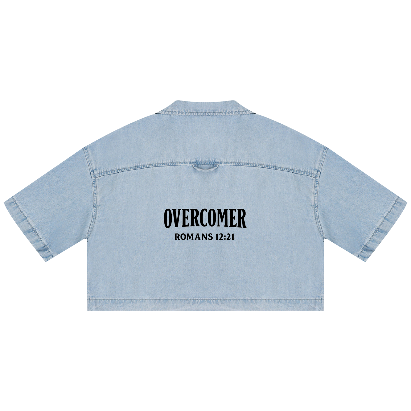 Women's Vintage Wash Boxy Cropped Shirt