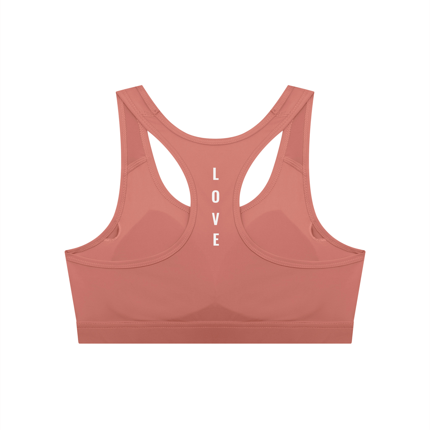 Women's Cropped Sports Bra (Love)