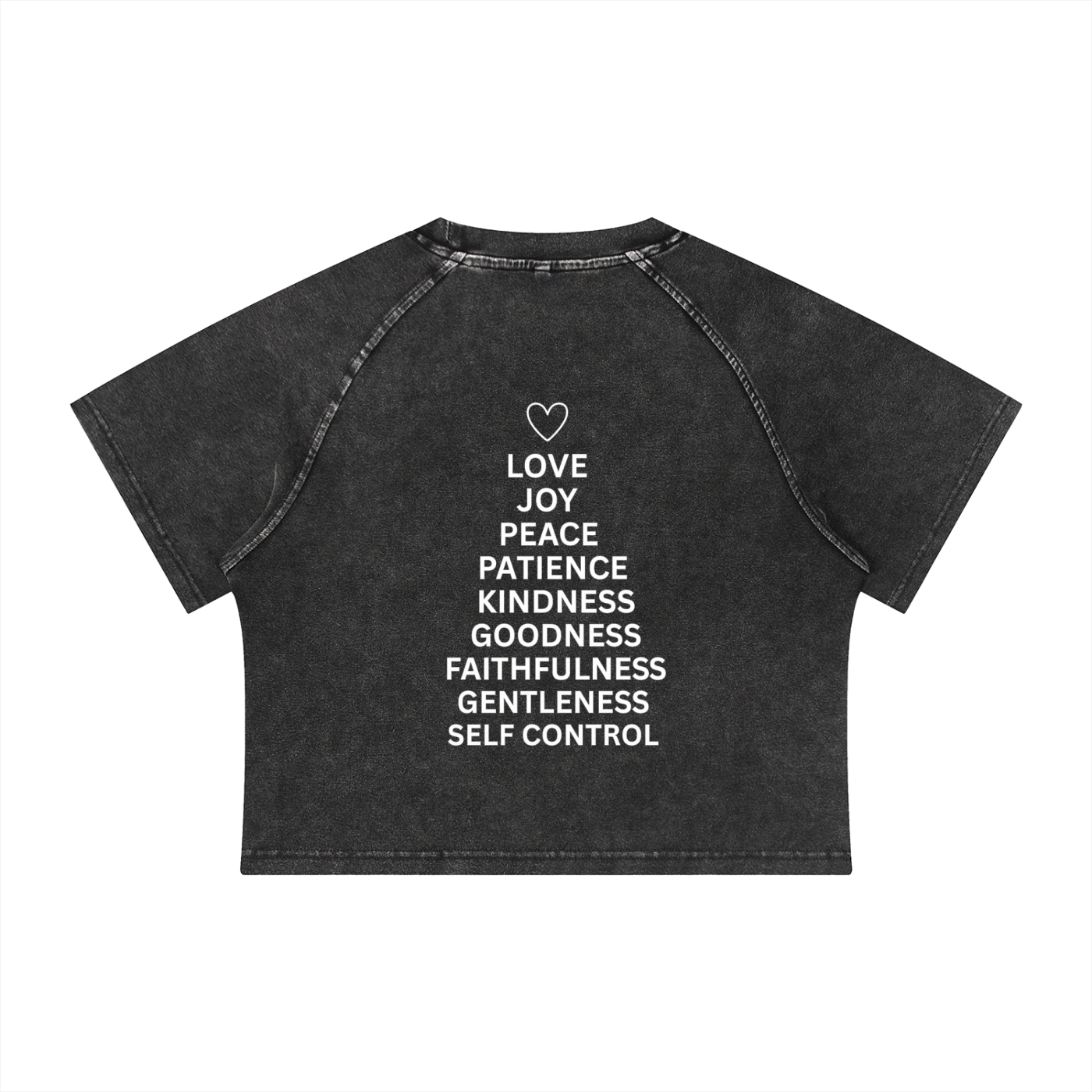 Women's Mineral Wash Raglan Crop T-Shirt