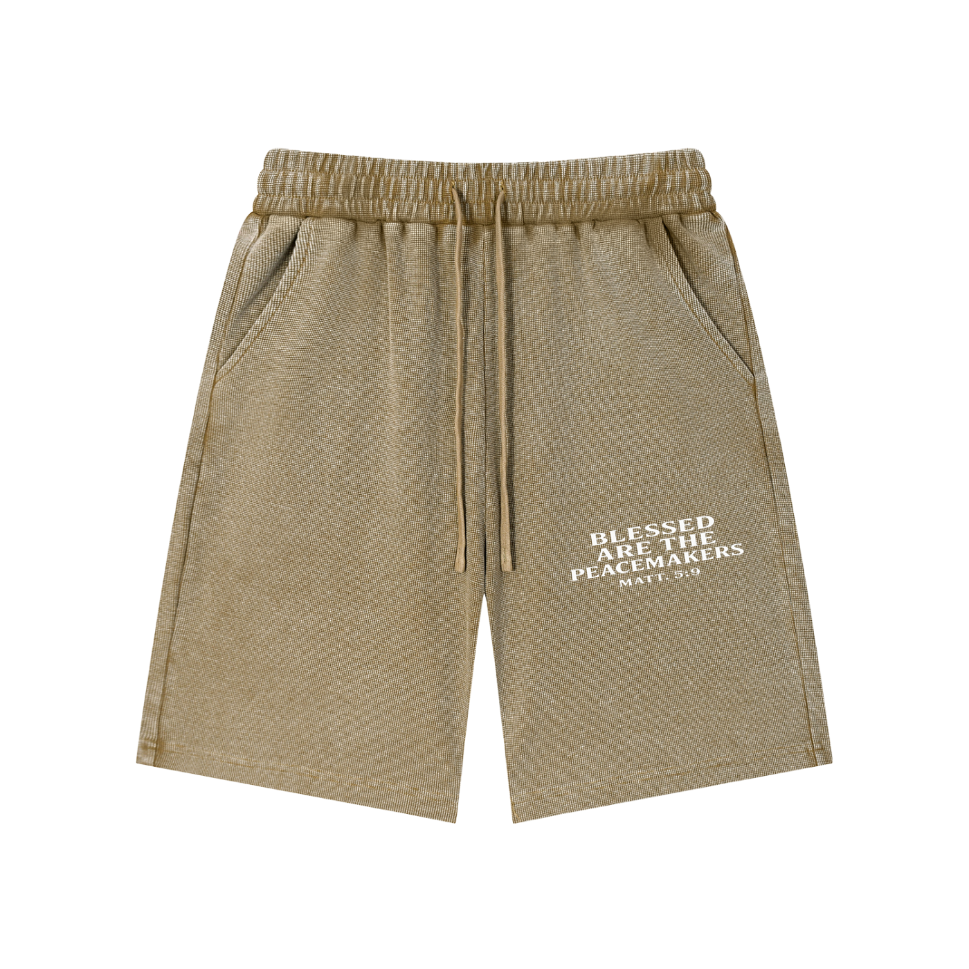 Mineral Wash Waffle Knit Shorts
