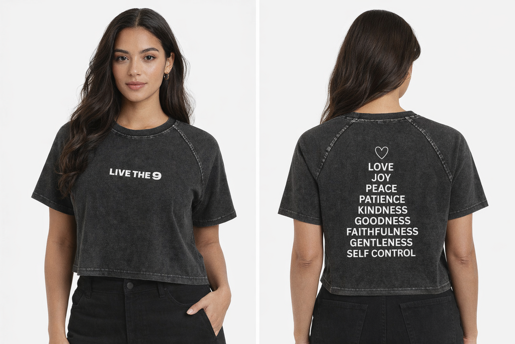 Women's Mineral Wash Raglan Crop T-Shirt