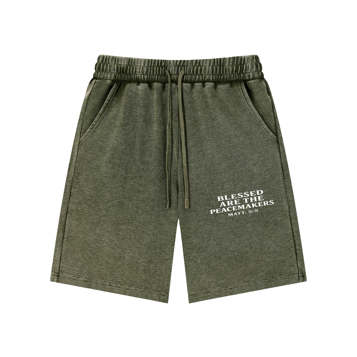 Mineral Wash Waffle Knit Shorts