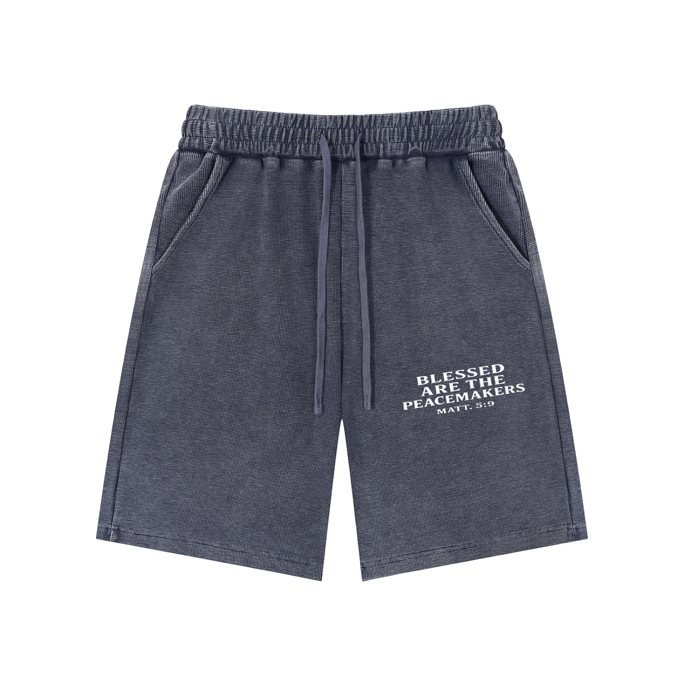 Mineral Wash Waffle Knit Shorts