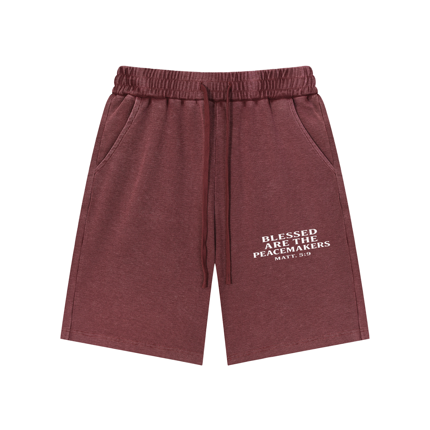 Mineral Wash Waffle Knit Shorts