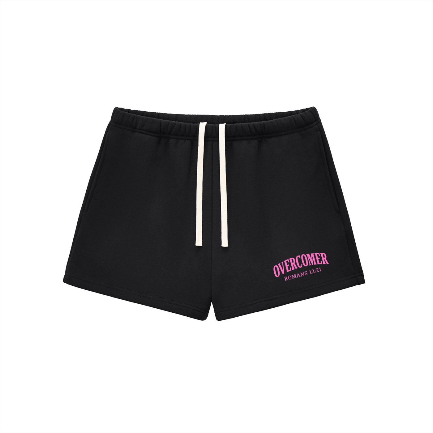 Fleece Drawstring Sweat shorts (overcomer)