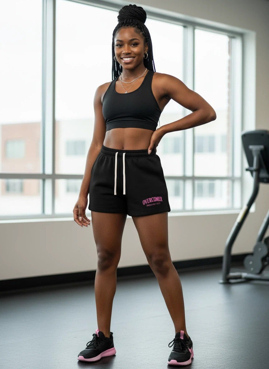 Fleece Drawstring Sweat shorts (overcomer)