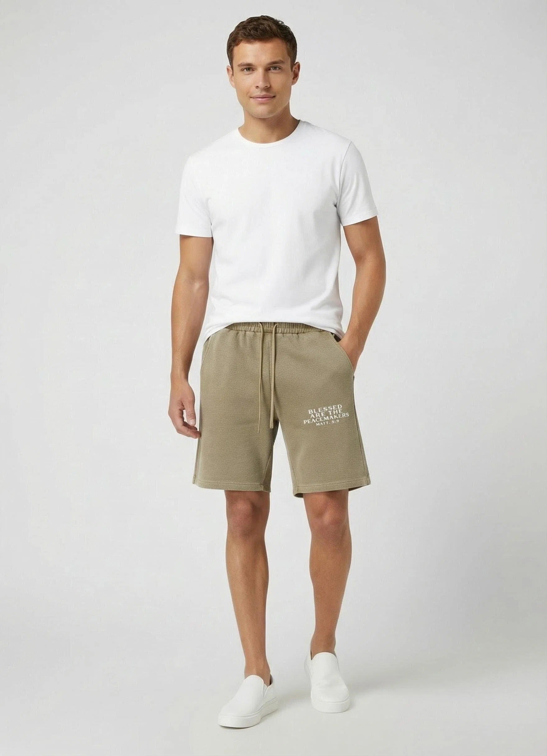 Mineral Wash Waffle Knit Shorts