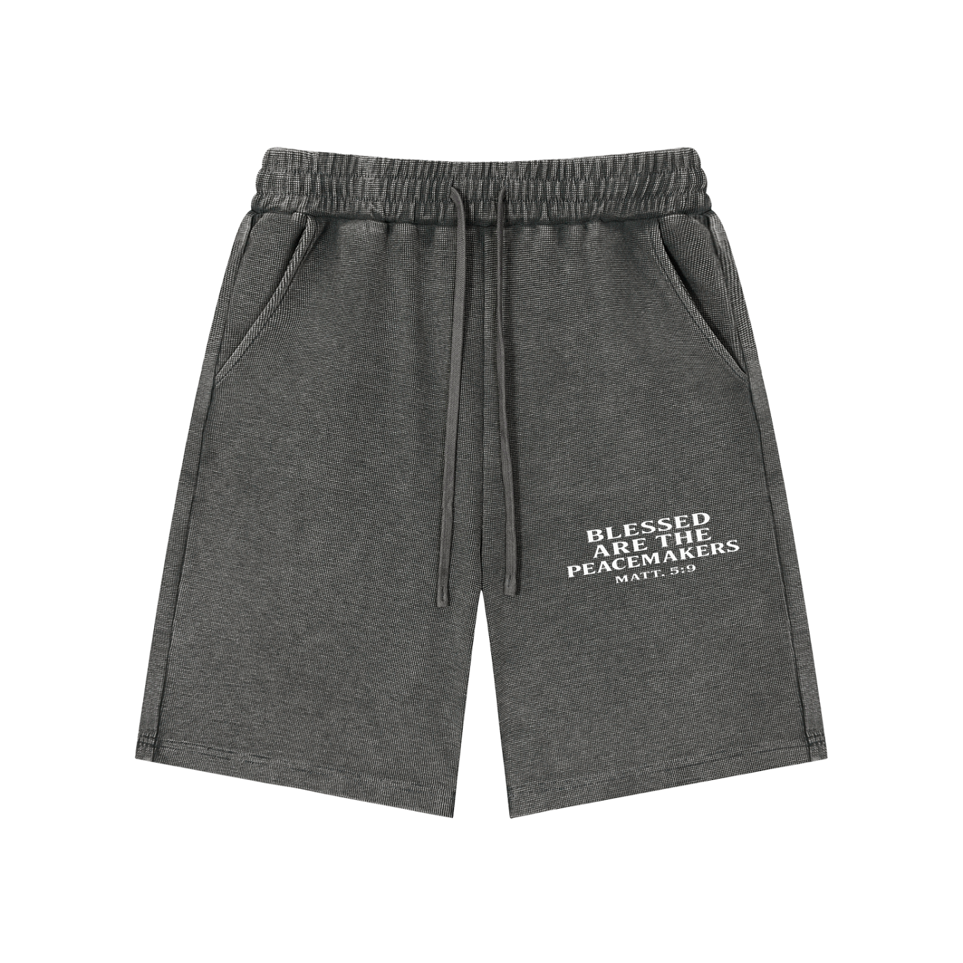 Mineral Wash Waffle Knit Shorts