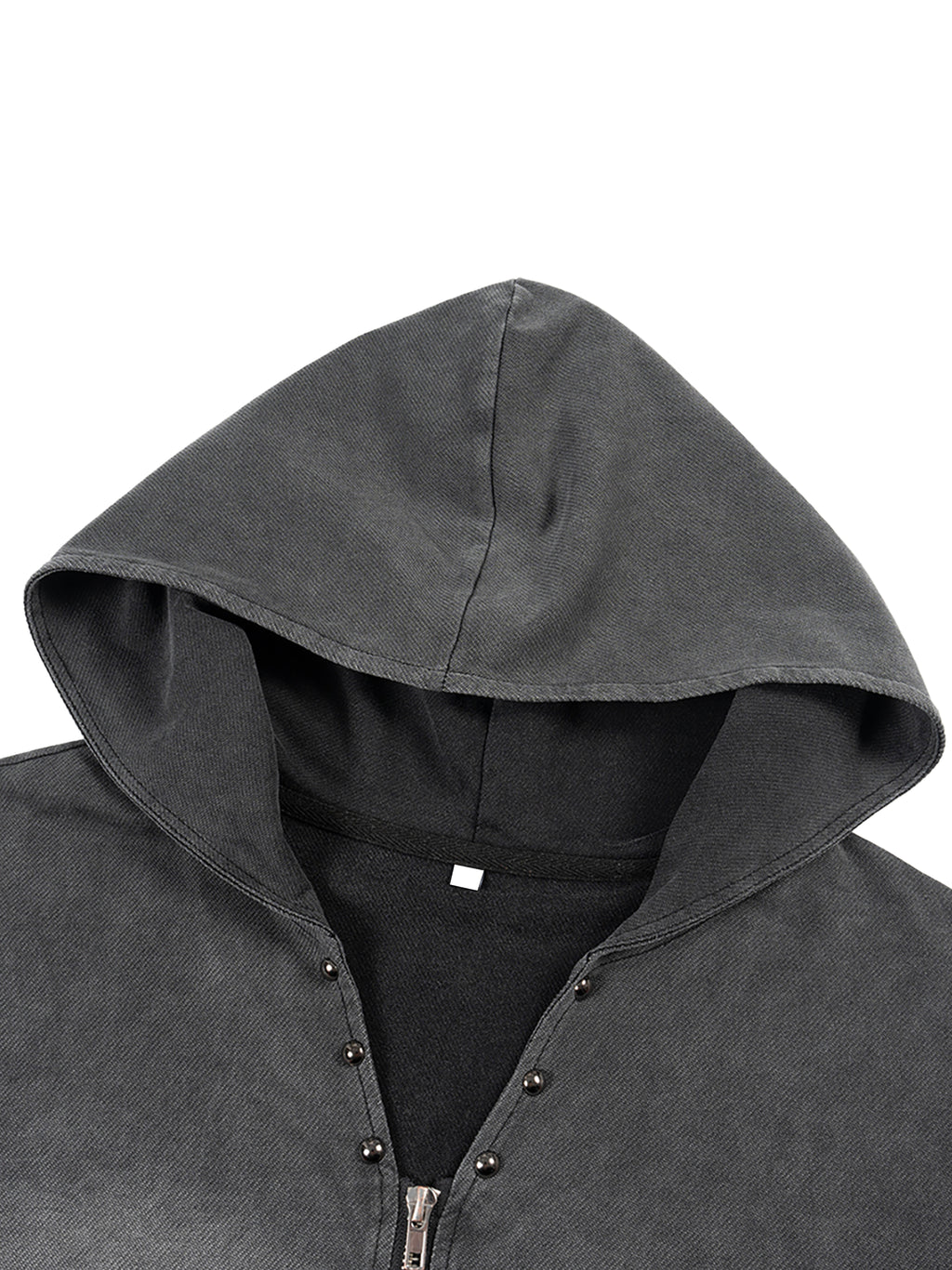 Zip-Up Hooded Tank Top Vintage