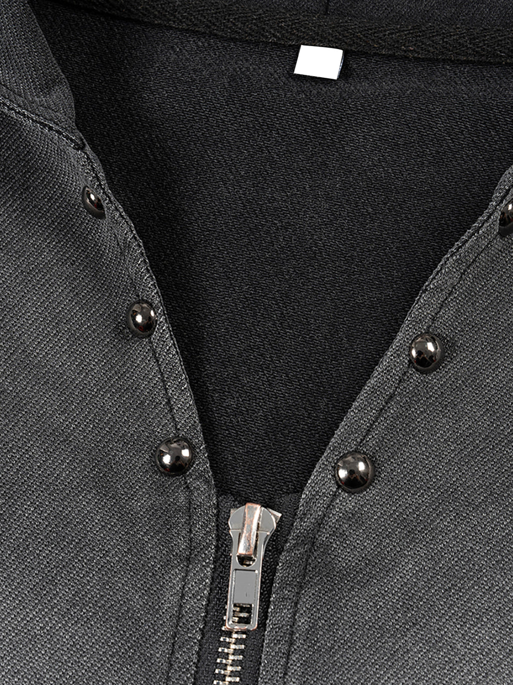 Zip-Up Hooded Tank Top Vintage