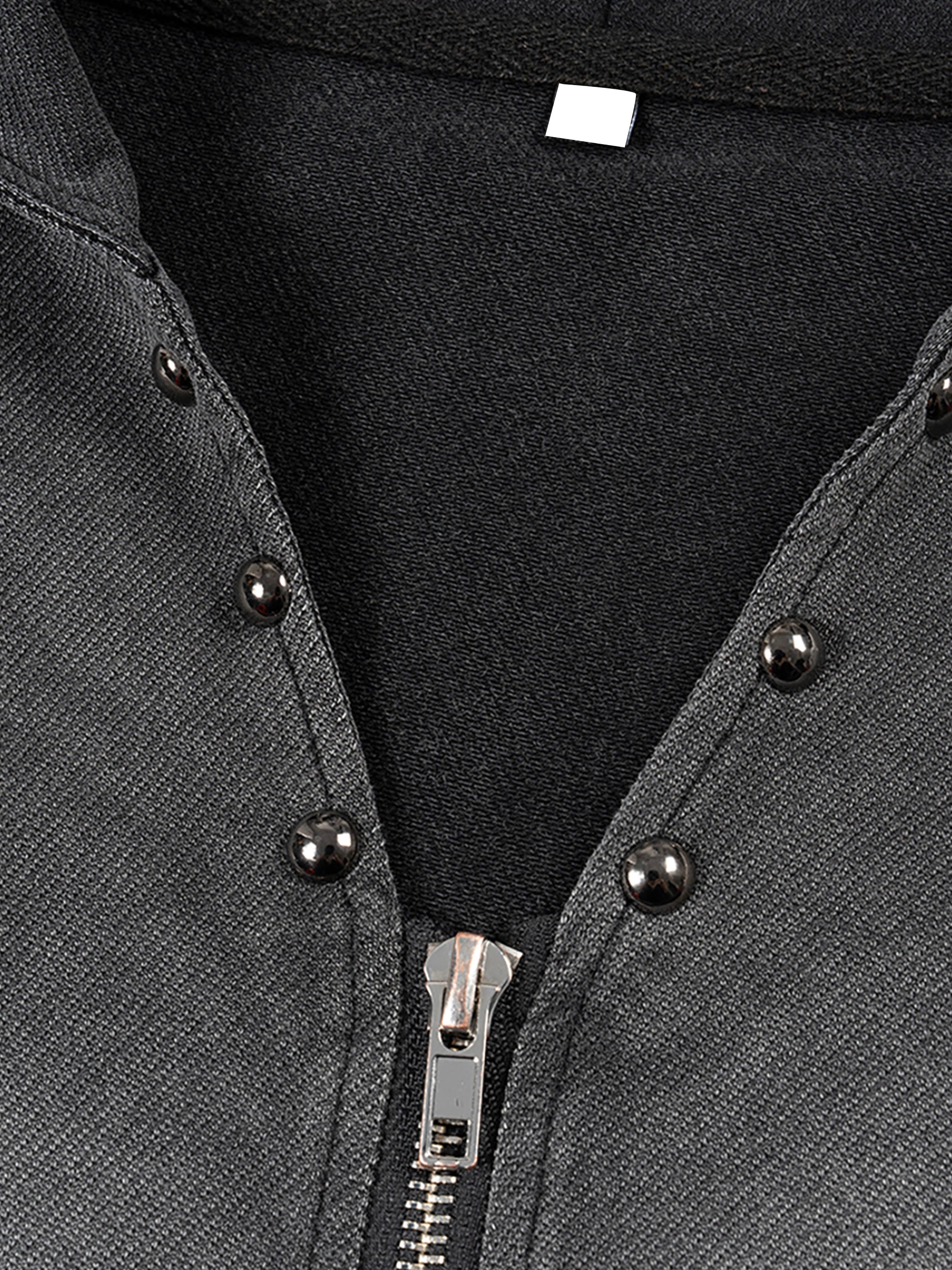Zip-Up Hooded Tank Top Vintage
